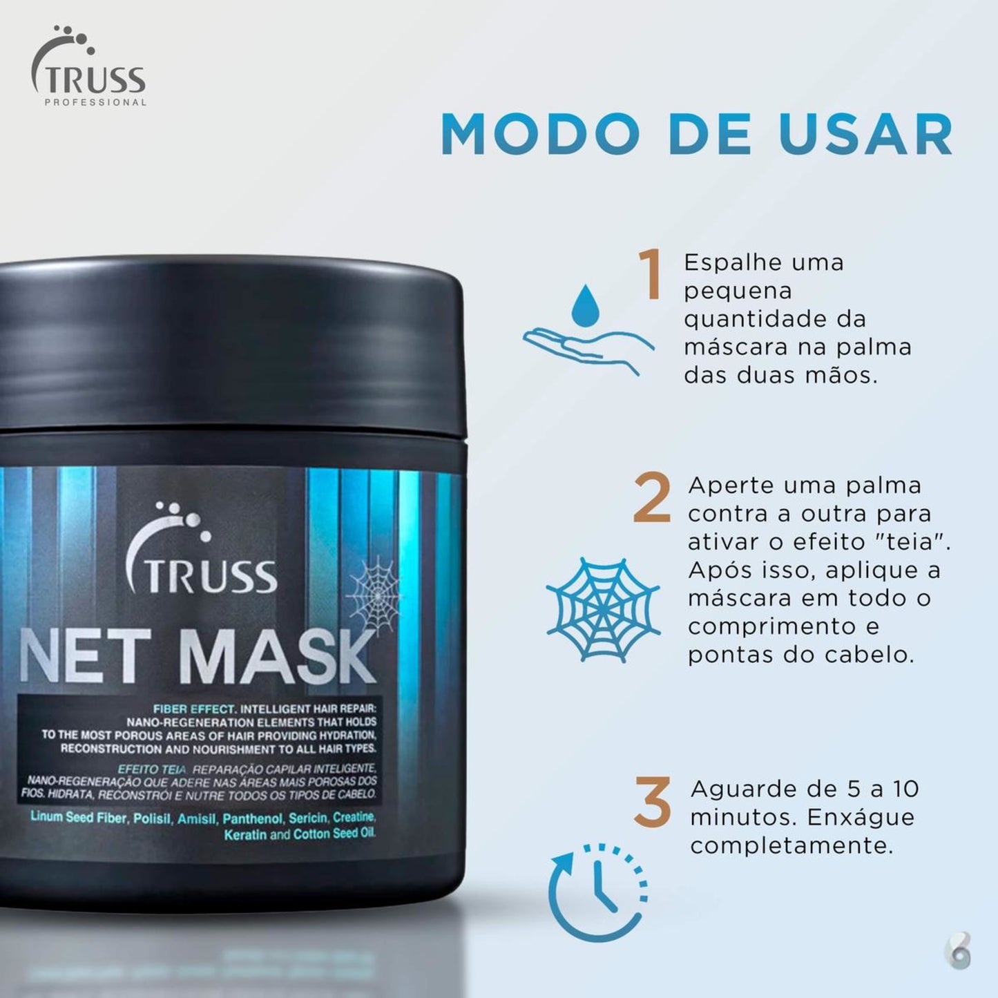 Net Mask - Máscara Capilar 550g