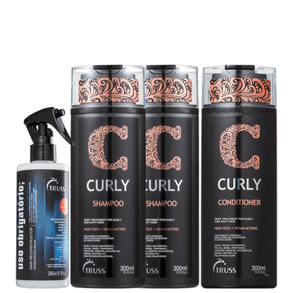 Kit TRUSS Curly Uso Obrigatório IV (4 Produtos)