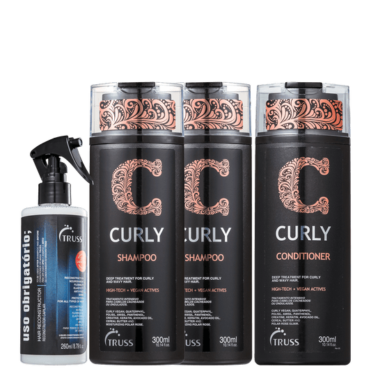 Kit TRUSS Curly Uso Obrigatório IV (4 Produtos)