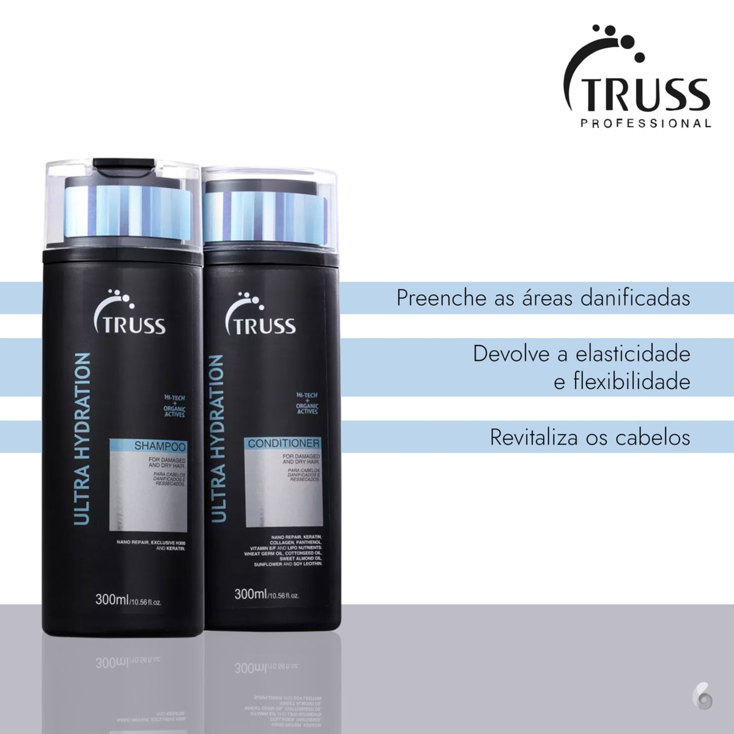 Combo Ultra Hydratation: Shampoo 300ml + Condicionador 300ml