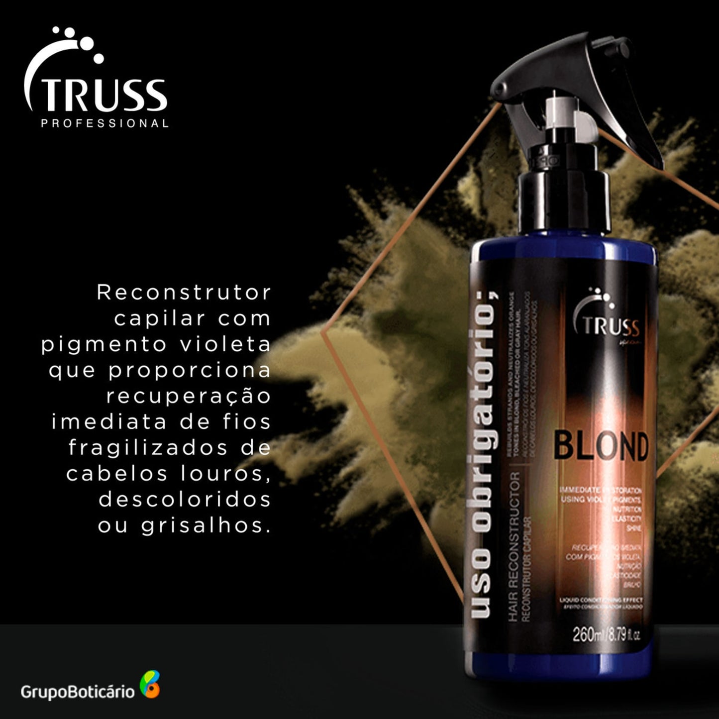 Reconstrutor Uso Obrigatório; Blond 260ml