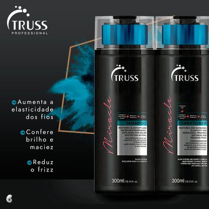 Combo Miracle: Shampoo 300ml + Condicionador 300ml