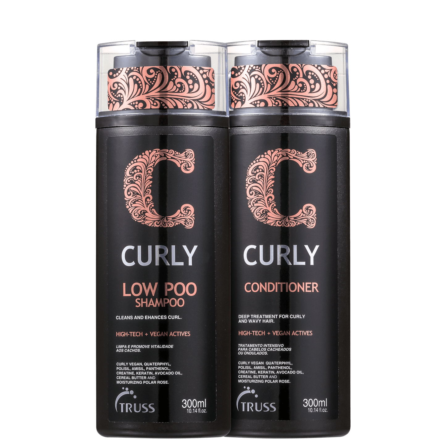Combo Low Poo Curly: Shampoo 300ml + Condicionador 300ml