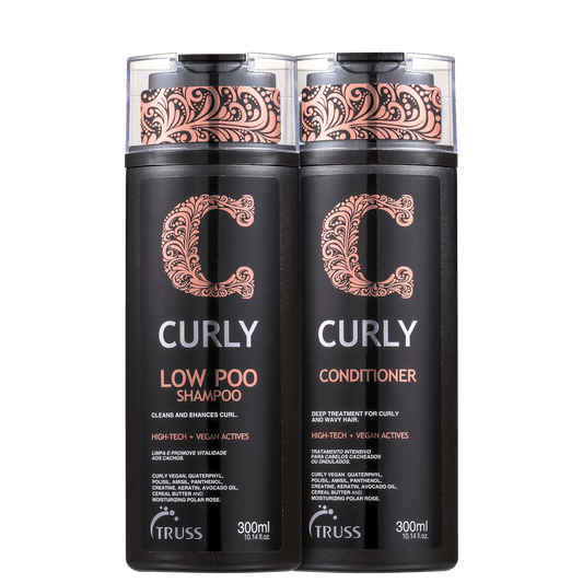 Combo Low Poo Curly: Shampoo 300ml + Condicionador 300ml