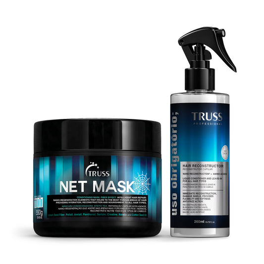 Combo Regeneração: Spray 260ml + Máscara Net Mask 550g
