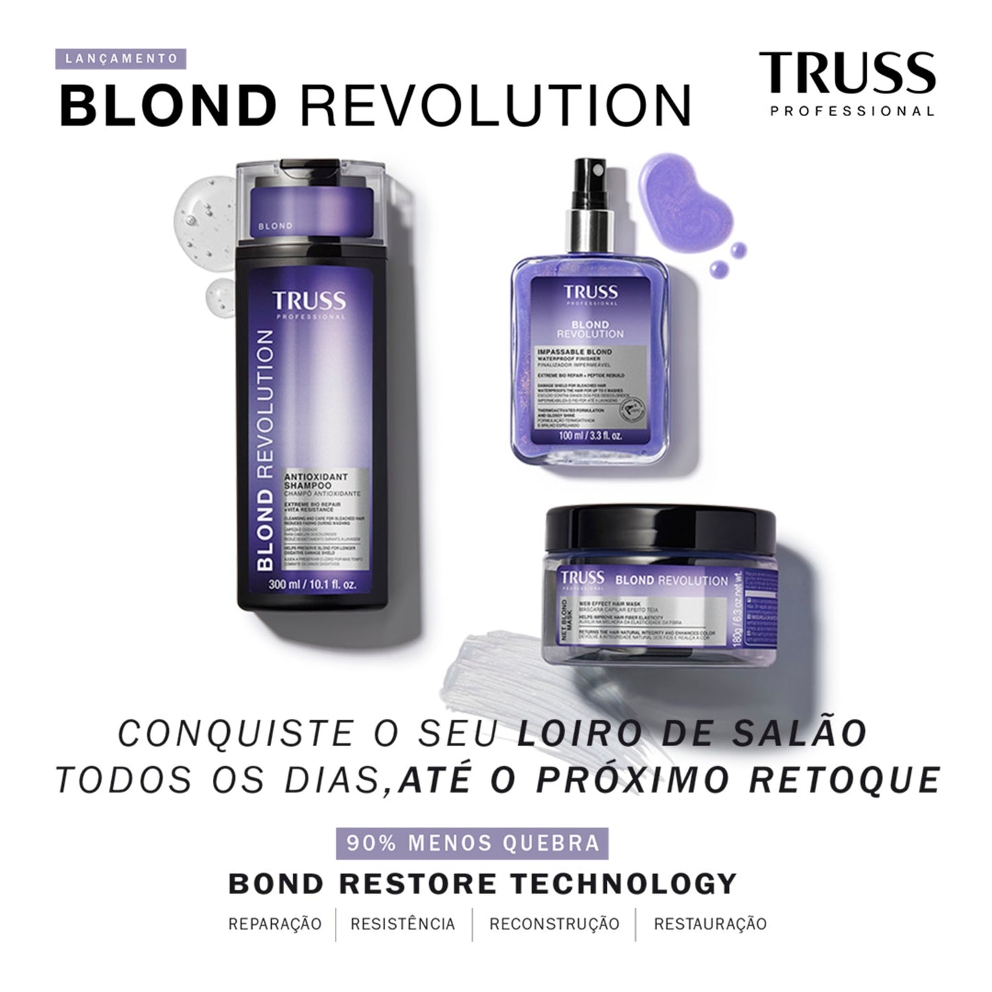 Combo Blond Revolution + Uso Obrigatório; (4 Itens)
