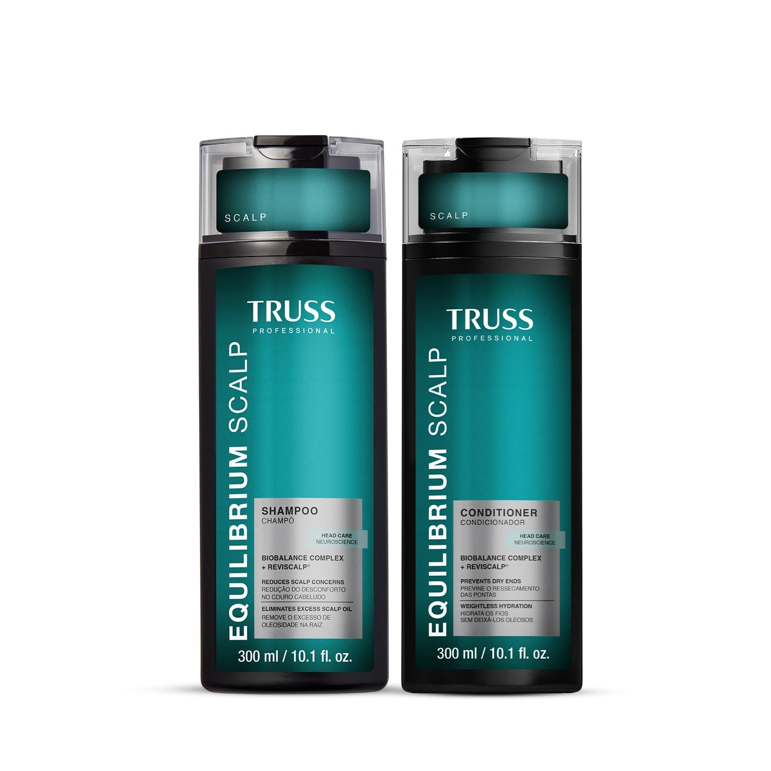 Combo Truss Equilibrium Scalp: Shampoo 300ml + Condicionador 300ml