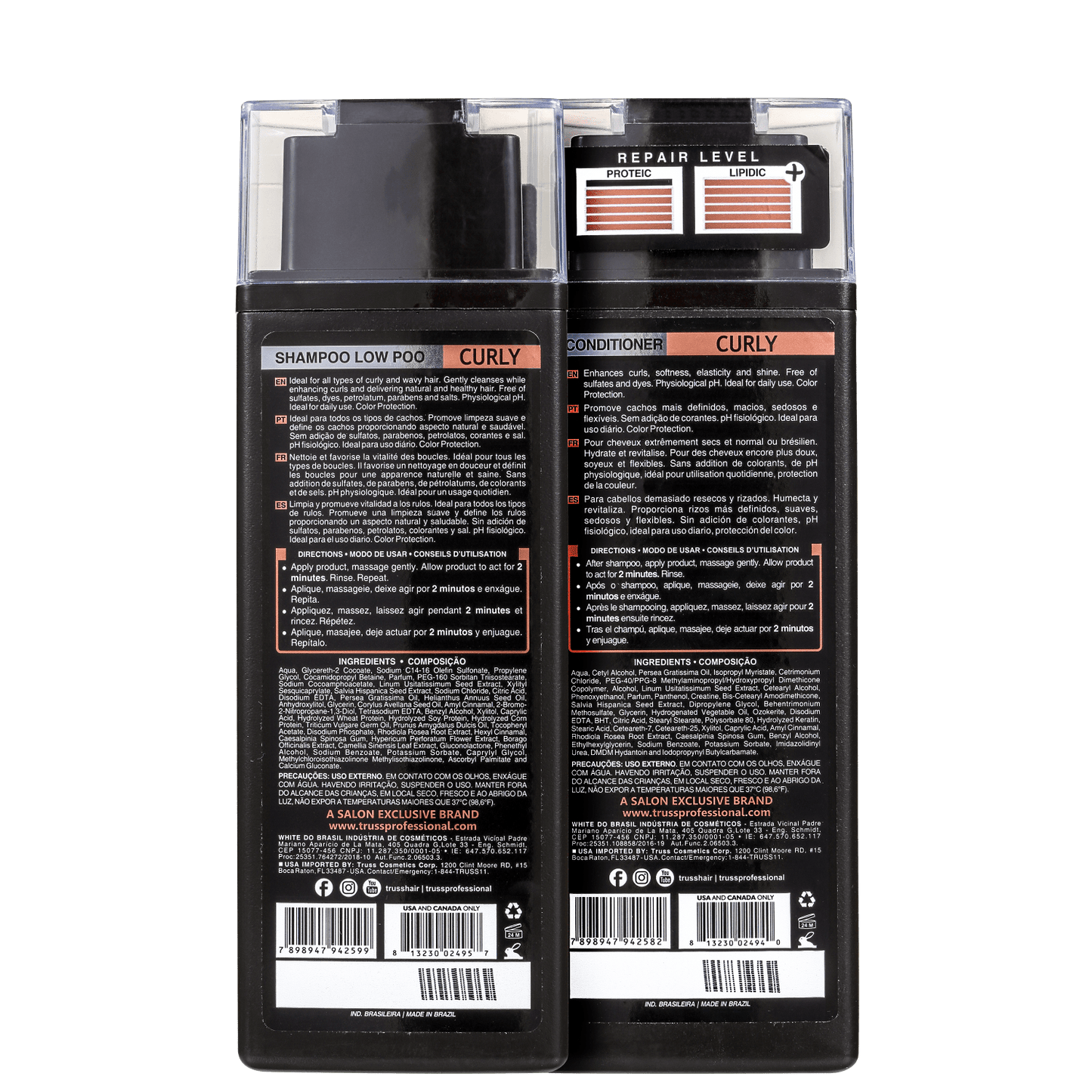 Combo Low Poo Curly: Shampoo 300ml + Condicionador 300ml