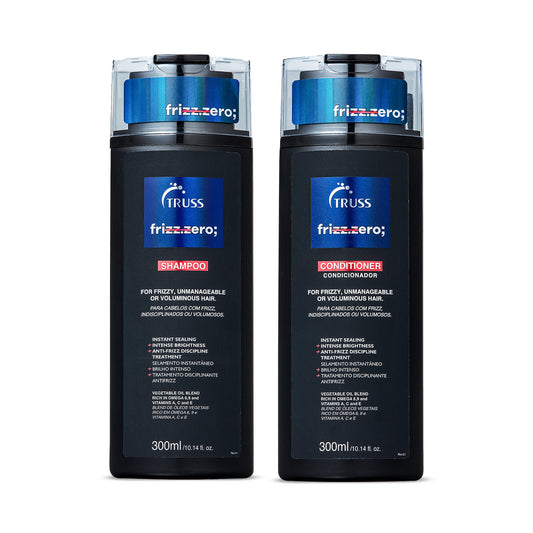Combo Shampoo e Condicionador Frizz Zero: Shampoo  300ml + Condicionador 300ml