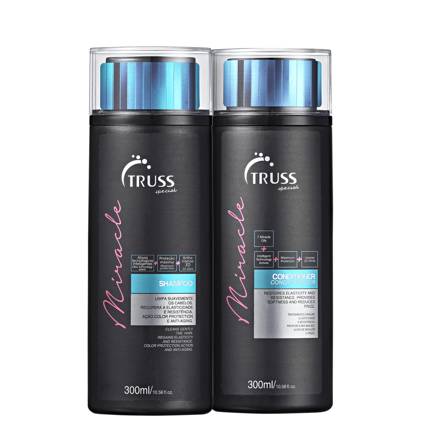 Combo Miracle: Shampoo 300ml + Condicionador 300ml